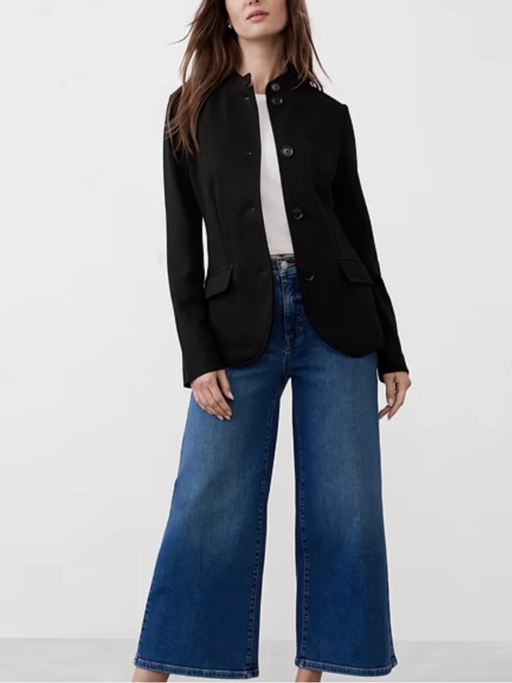 Banana Republic Black Women's Tailored Button Jacket
